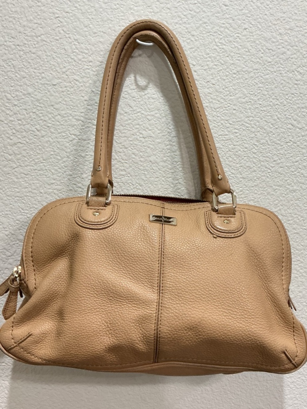 Cole Haan Sandstone Tan Leather Village Satchel Bag